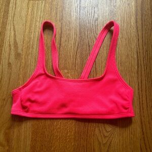 Pink Target bikini top